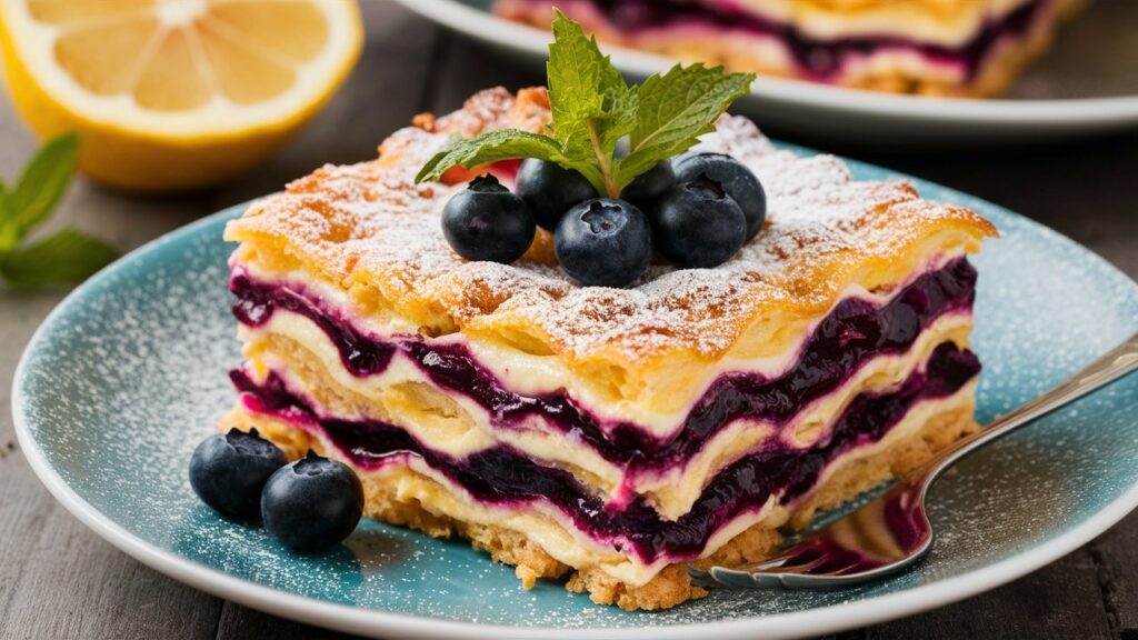 Lemon Blueberry Lasagna