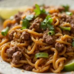 Asian Ground Beef Noodles