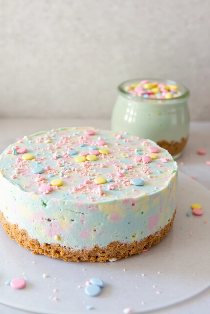 Cotton Candy Cheesecake