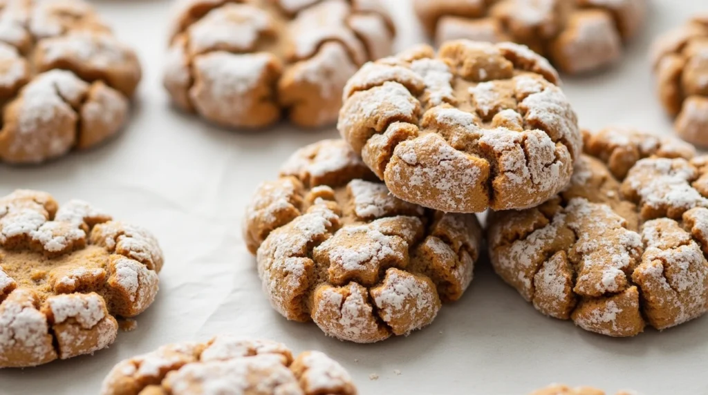 Gingerbread Crinkle Cookies