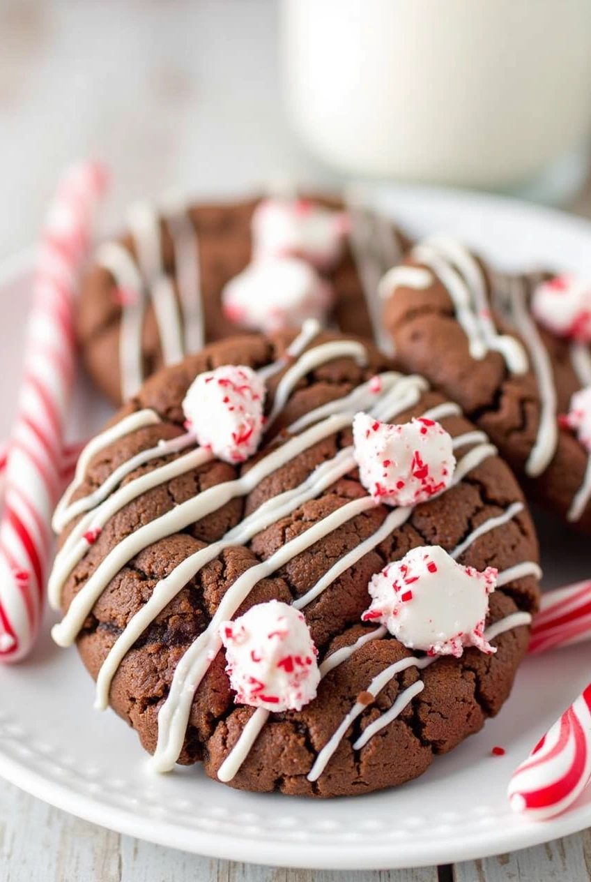 Peppermint Hot Chocolate Cookie