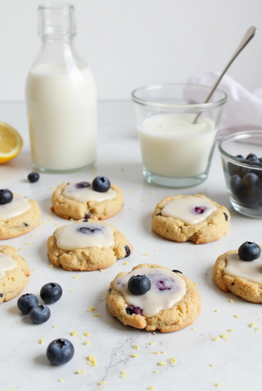 Blueberry Lemon Frost Cookies