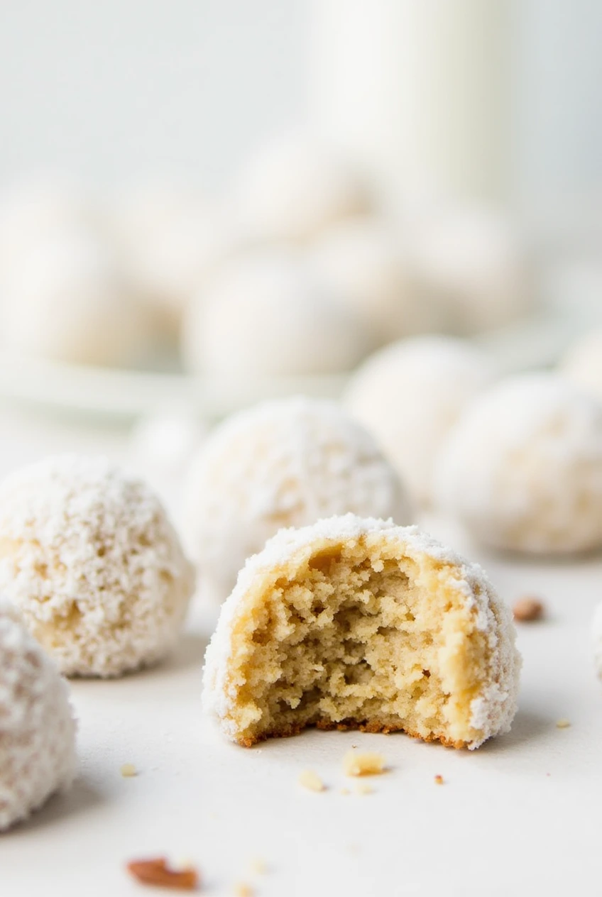 Buttery Pecan Snowball Cookies