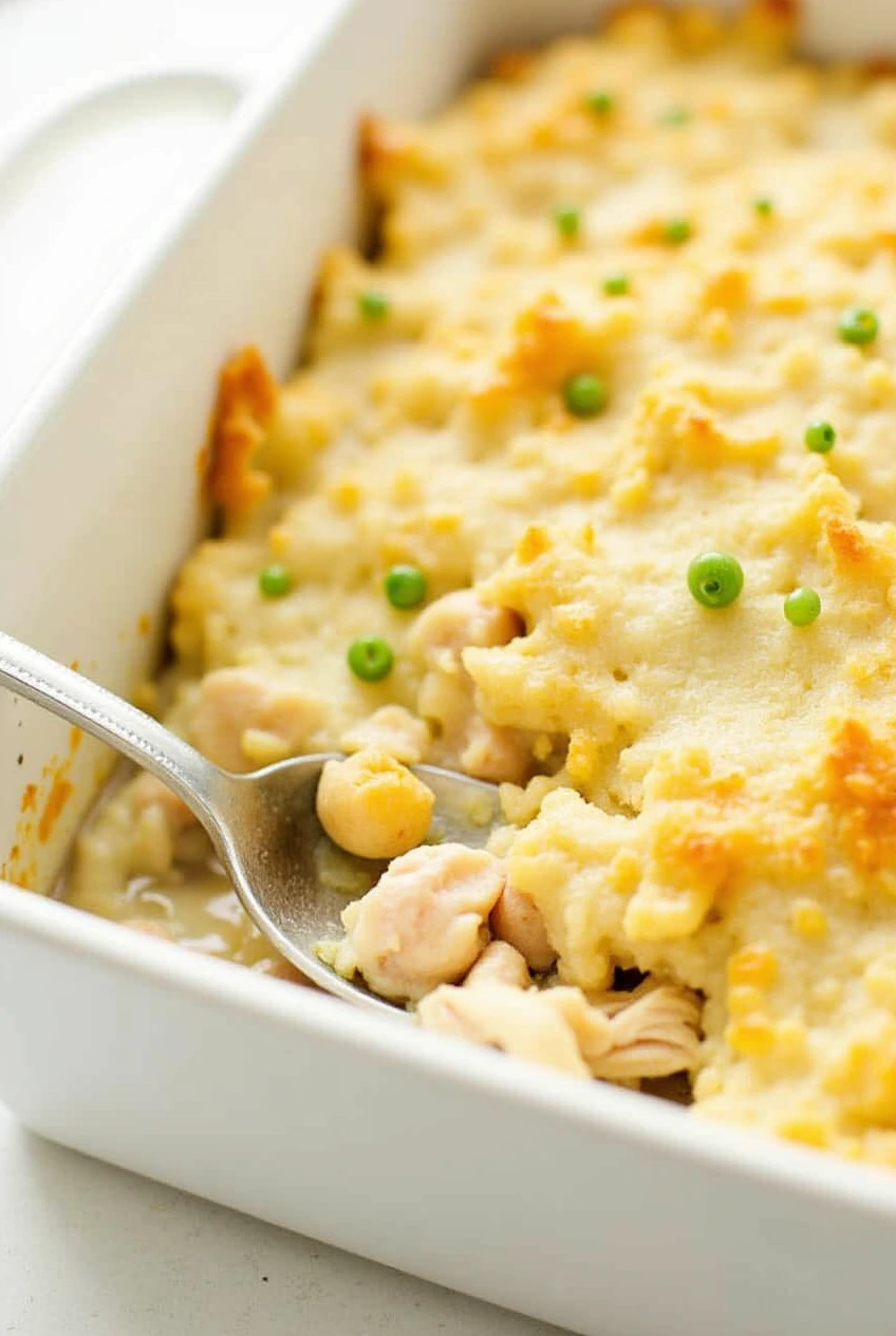 Chicken Pot Pie Bubble Up Casserole