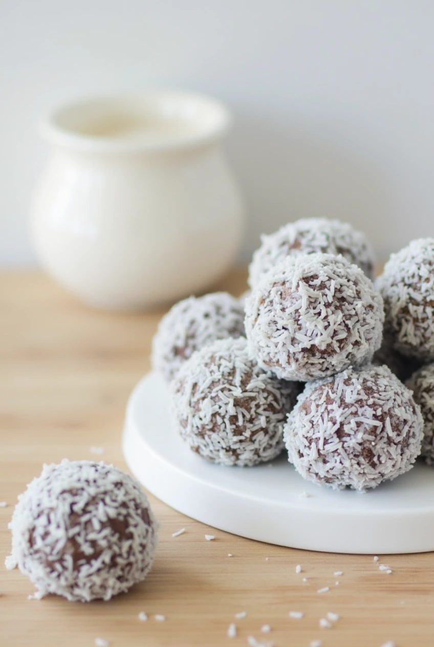 Chocolate Rum and Coconut Balls