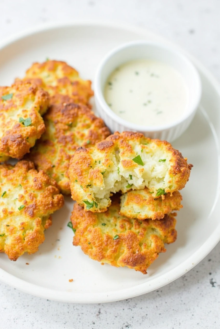 Simple Cauliflower Fritters