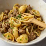 creamy Beef and Shells