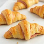 Baked Ham and Cheese Croissants