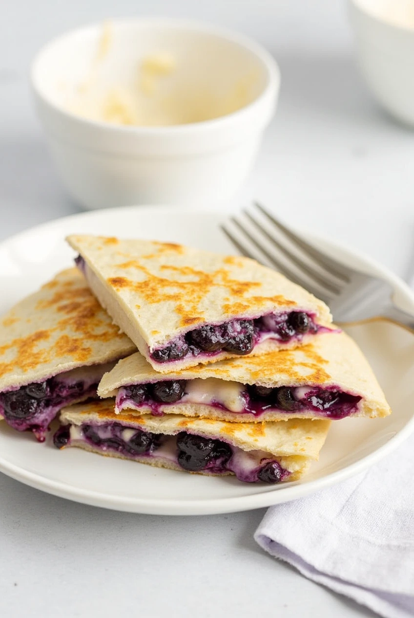 Blueberry Breakfast Quesadilla