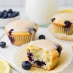 Blueberry Lemon Glazed Muffins