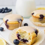 Blueberry Lemon Glazed Muffins