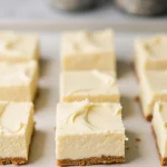 Eggnog Cheesecake Bars