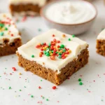 Gingerbread Cookie Bars