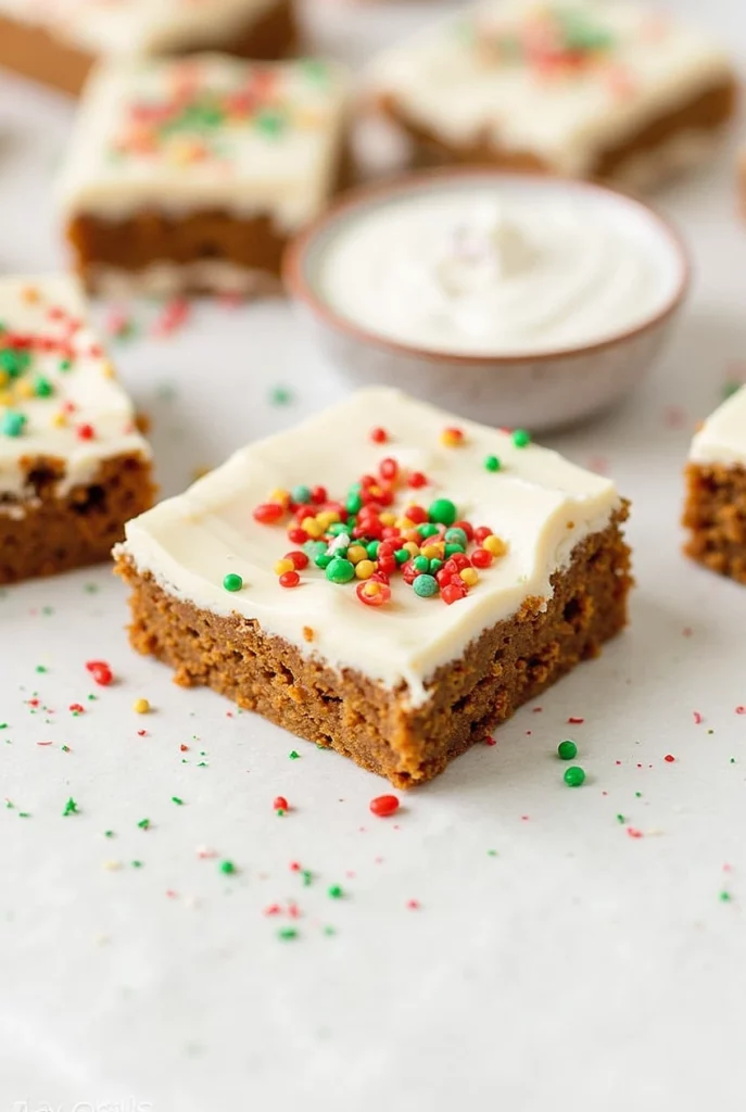 Gingerbread Cookie Bars