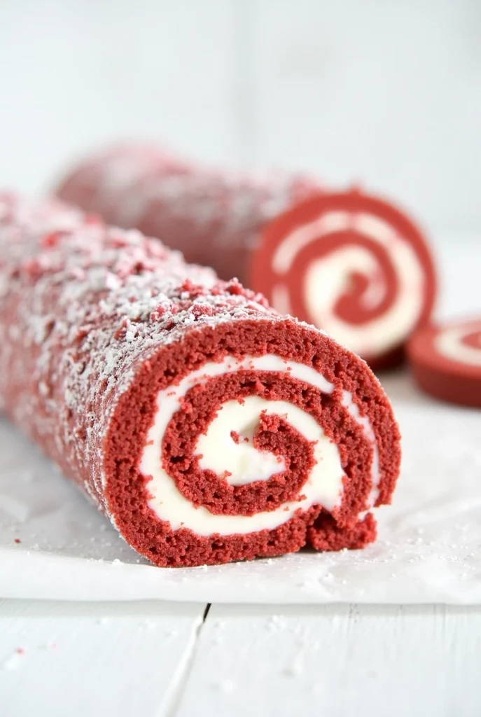 Red Velvet Oreo Cake Roll