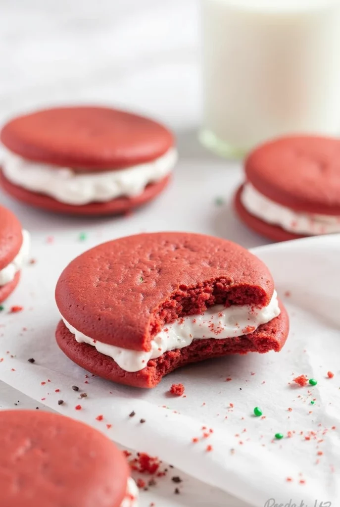 Red Velvet Whoopie Pies