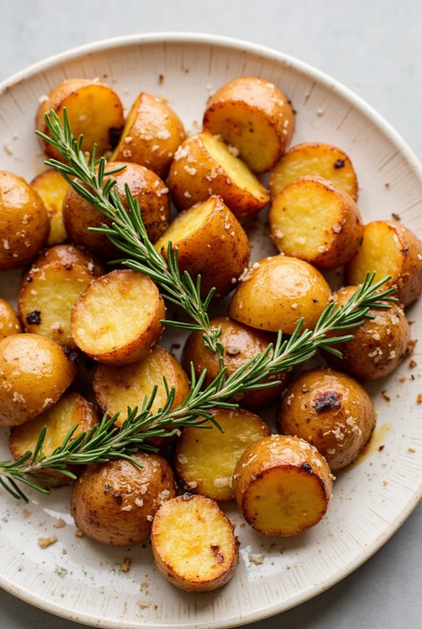 Crispy Roast Potatoes with Rosemary and Garlic