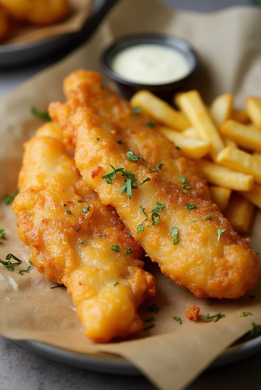 Golden Cod Fish and Chips