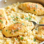 One-Pan Creamy Parmesan Chicken & Rice