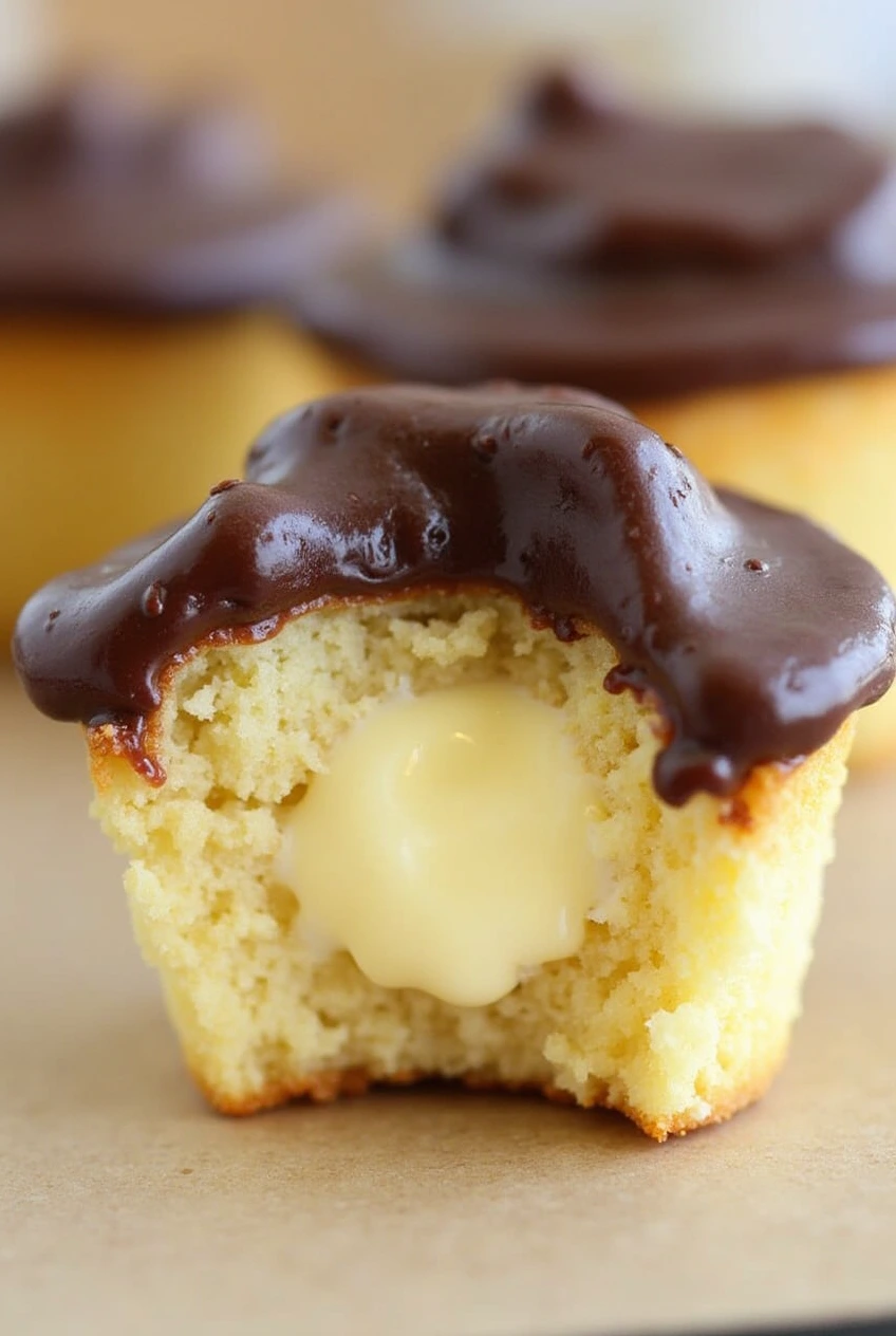 Boston Cream Cupcakes