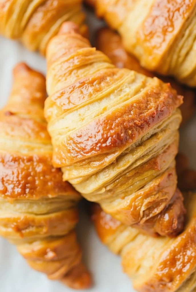 Homemade Flaky Croissants