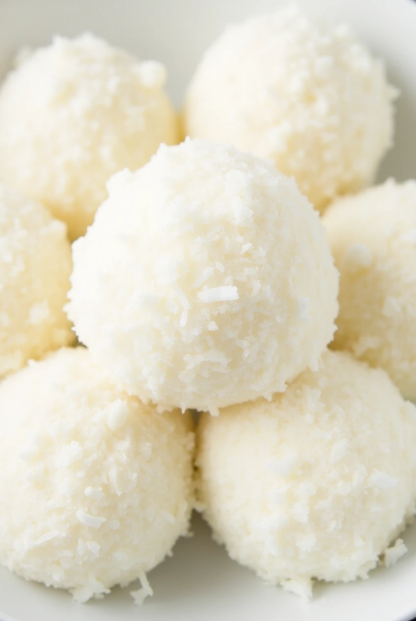 No-Bake Coconut Snowballs