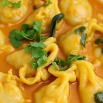 Thai Red Curry Dumpling Soup