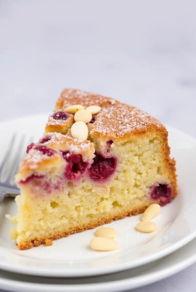 raspberry almond cake