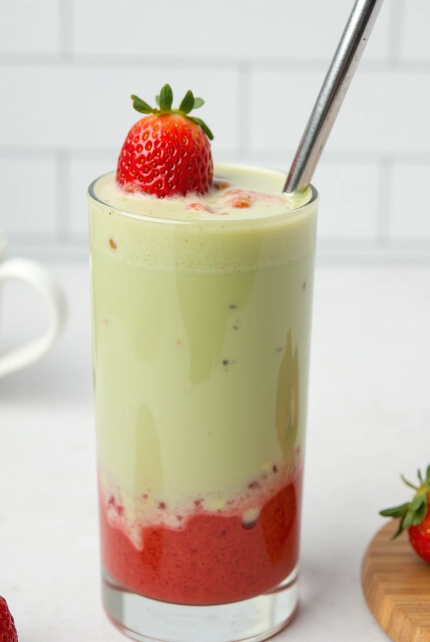 Strawberry Matcha Latte