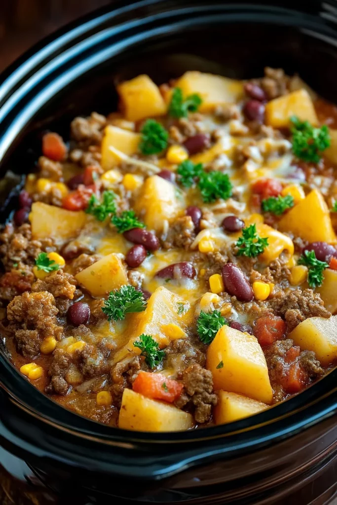 slow cooker cowboy casserole