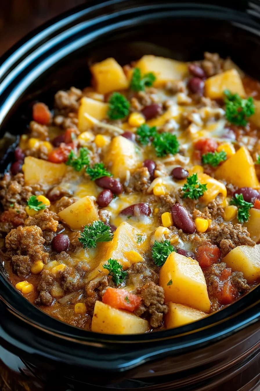 slow cooker cowboy casserole