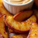 air fried apple wedges
