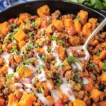 ground turkey sweet potato skillet