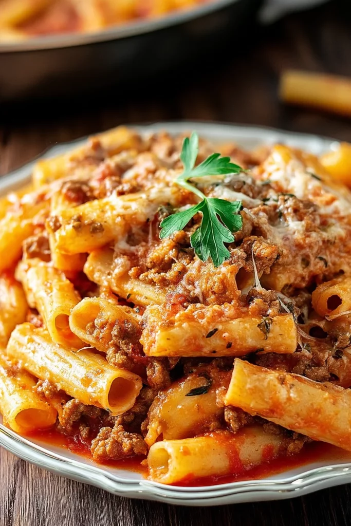 Beef Pasta in Tomato Sauce