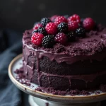 Blackberry Velvet Gothic Cake
