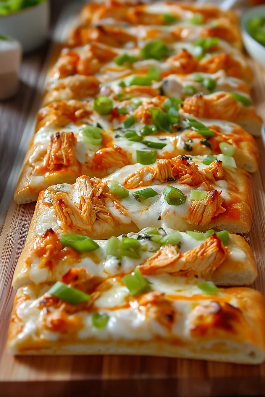 Buffalo Chicken Flatbread Pizza