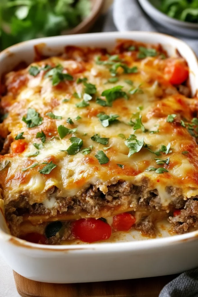 Cheesy Low Carb Philly Cheesesteak Casserole
