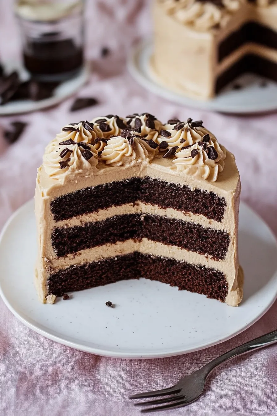 Chocolate Cake with Coffee Icing