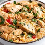 Creamy Tuscan Chicken Orzo