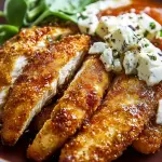 Crispy Hot Honey Feta Chicken
