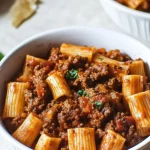 Rigatoni Bolognese