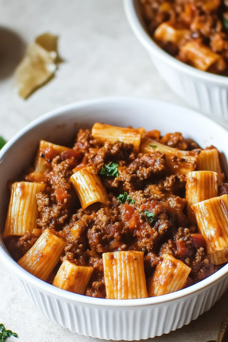 Rigatoni Bolognese