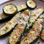 Roasted Parmesan Garlic Zucchini Spears