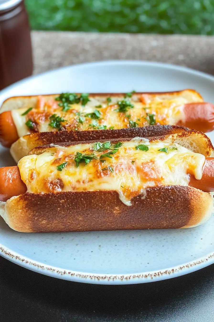Air Fryer Grilled Cheese Hot Dogs