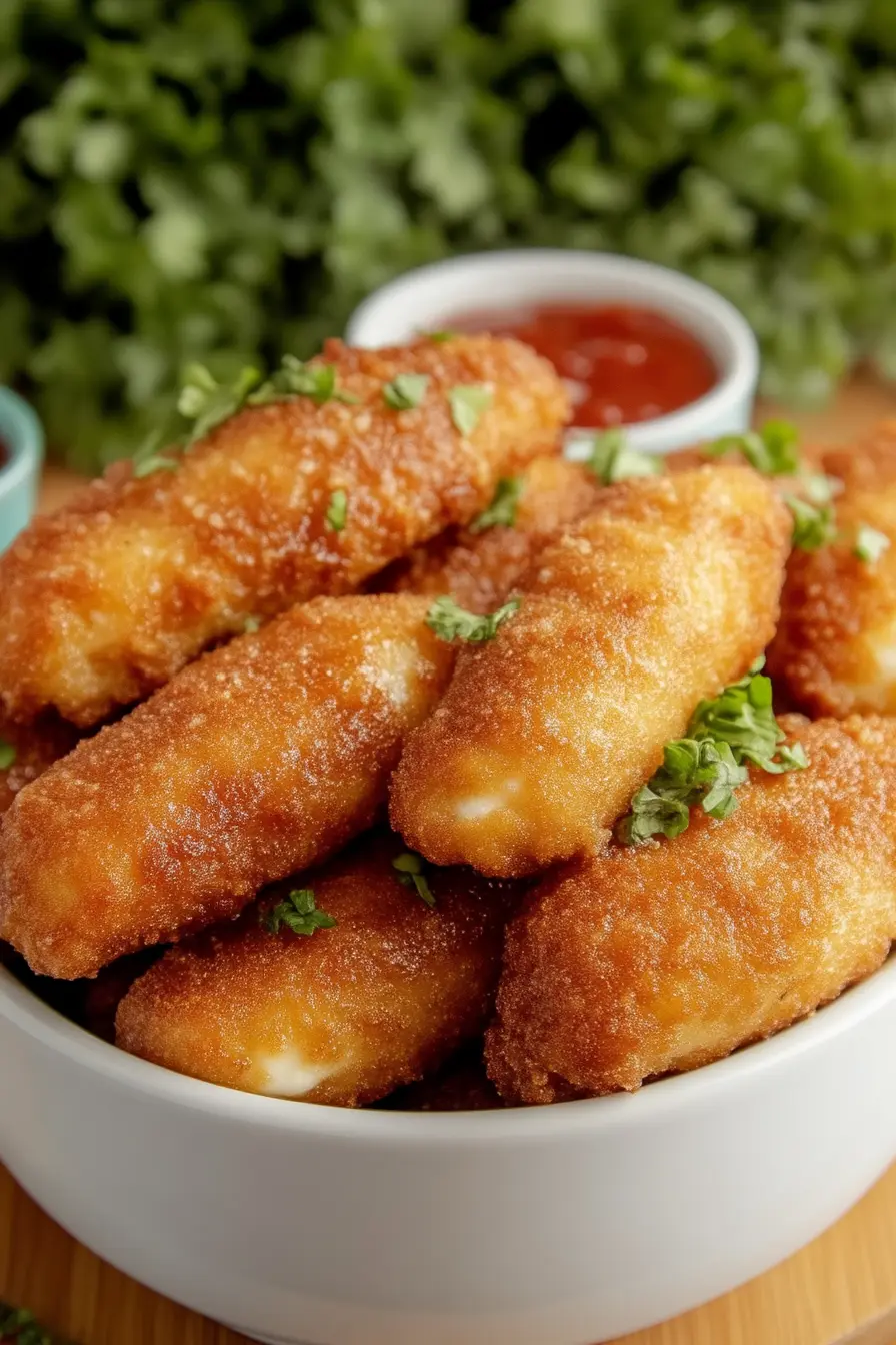 Air Fryer Mozzarella Sticks