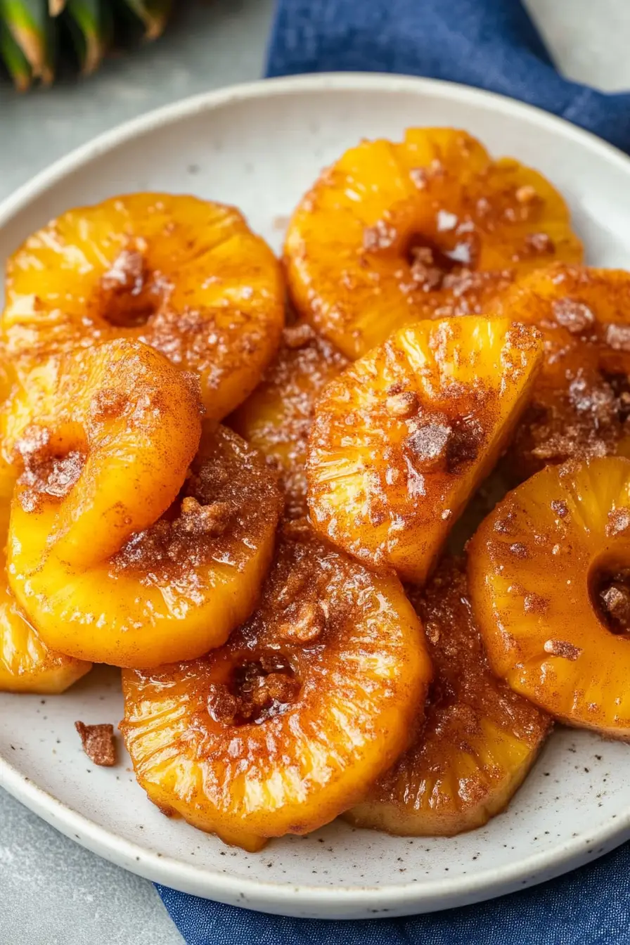 Air Fryer Pineapple With Cinnamon