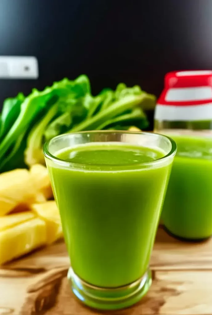 Celery and Pineapple Juice