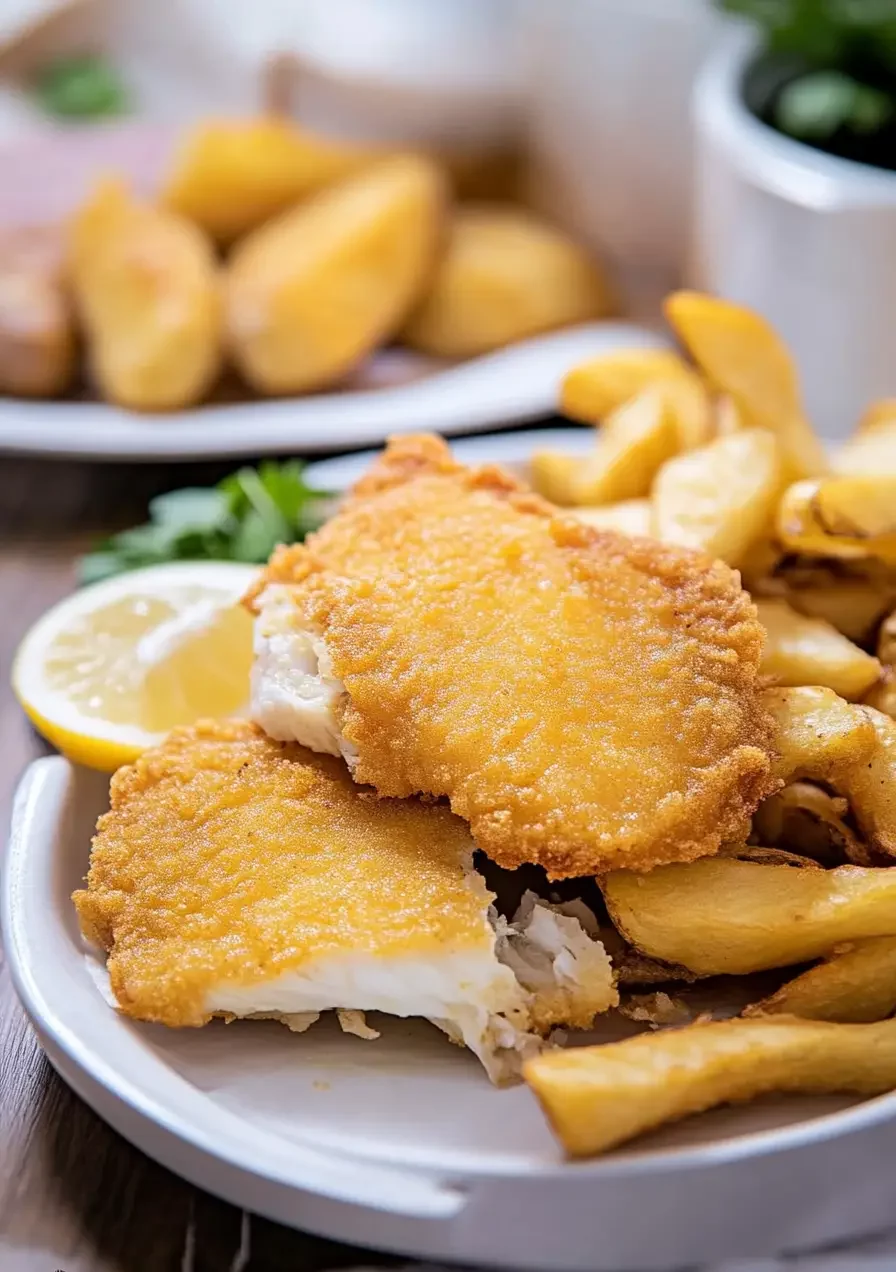Crispy Air Fryer Fish and Chips