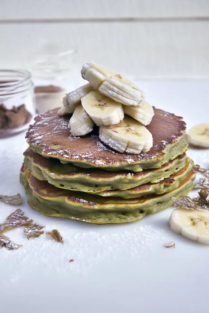 Matcha Banana Pancakes