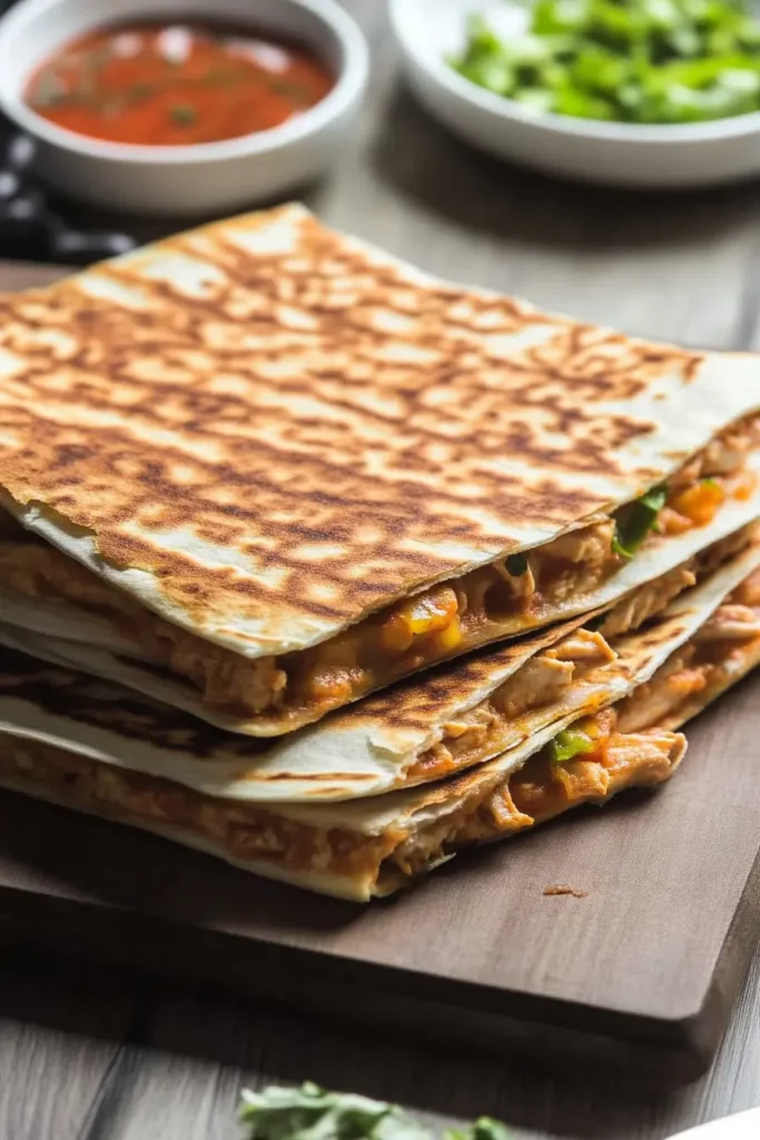 Buffalo Chicken Quesadillas
